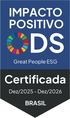 Selo Impacto Positivo ODS - Great People ESG - Certificada de dezembro de 2025 a dezembro de 2026